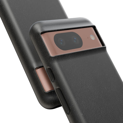 Suede Effect Black Tough Mobile Phone Case