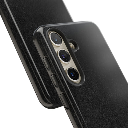 Suede Effect Black Tough Mobile Phone Case