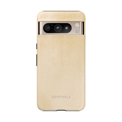 Suede Effect Ecru Tough Mobile Phone Case