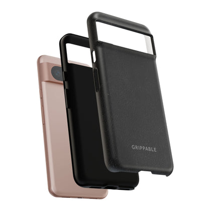 Suede Effect Black Tough Mobile Phone Case