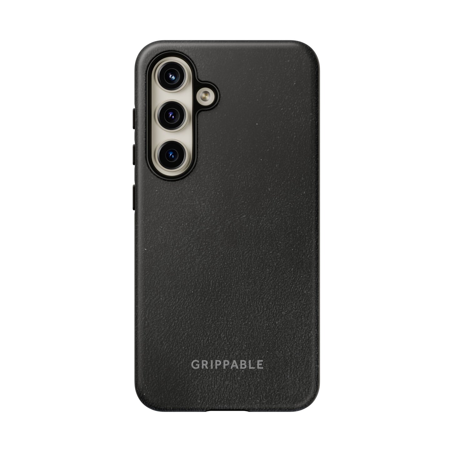 Suede Effect Black Tough Mobile Phone Case