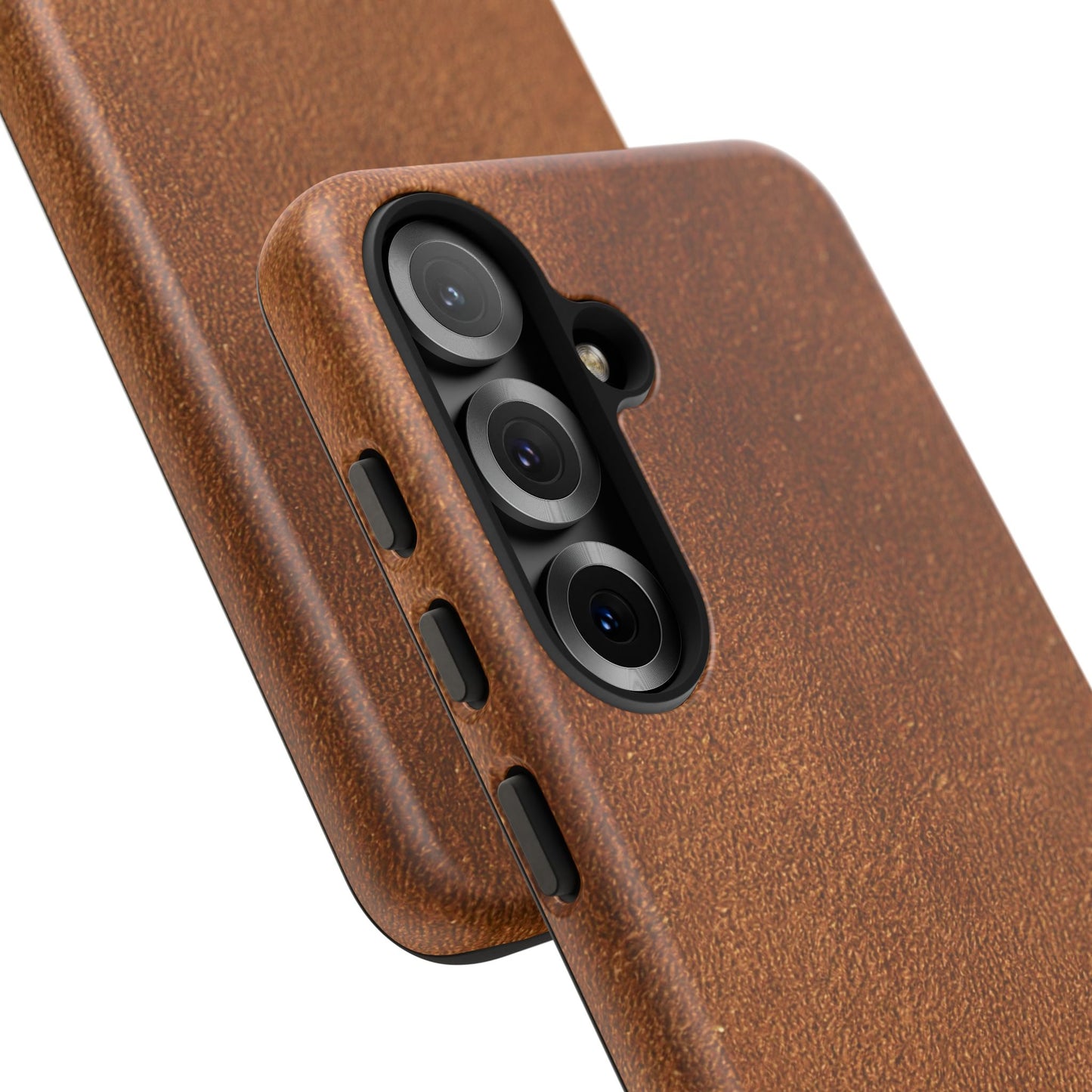 Suede Effect Tan Tough Mobile Phone Case