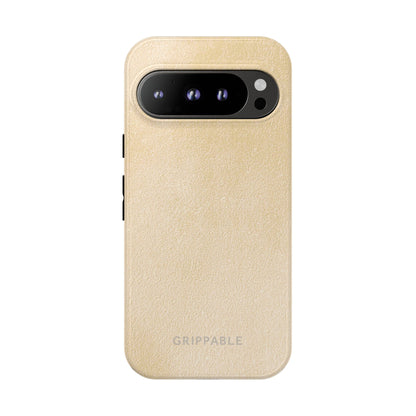 Suede Effect Ecru Tough Mobile Phone Case