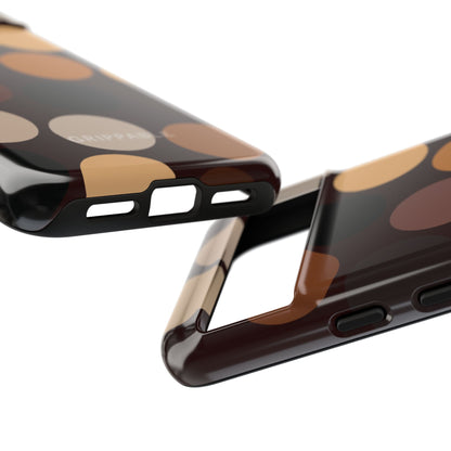 Polka Choc Tough Mobile Phone Case
