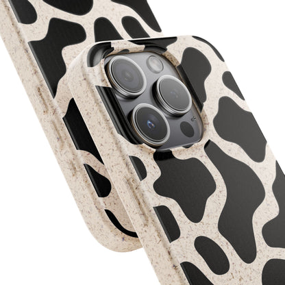 Cow Print Biodegradable Mobile Phone Case Magsafe