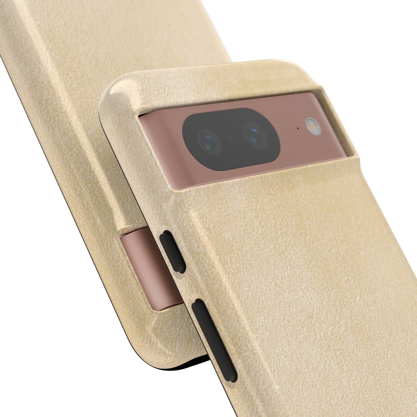 Suede Effect Ecru Tough Mobile Phone Case