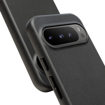 Suede Effect Black Tough Mobile Phone Case