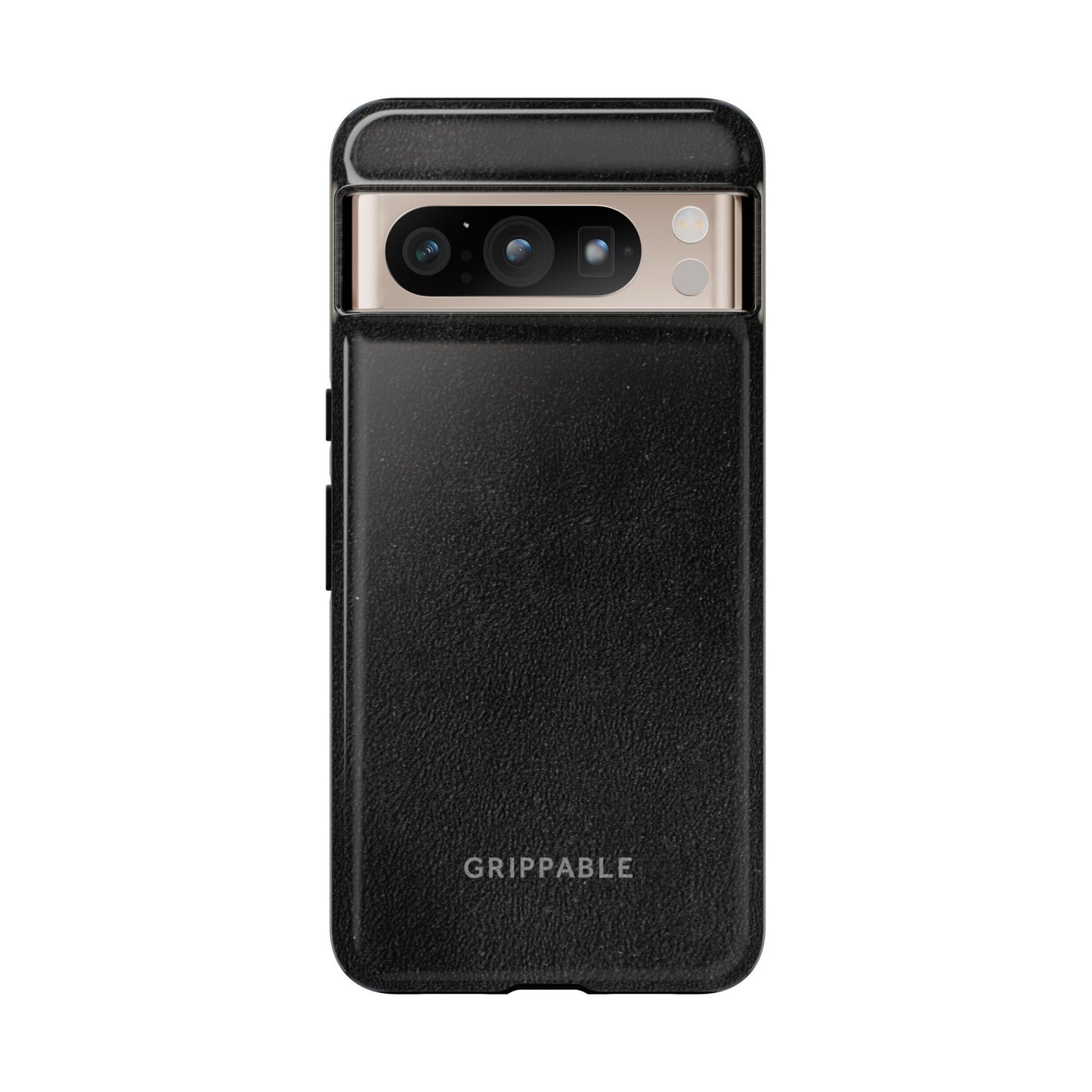 Suede Effect Black Tough Mobile Phone Case