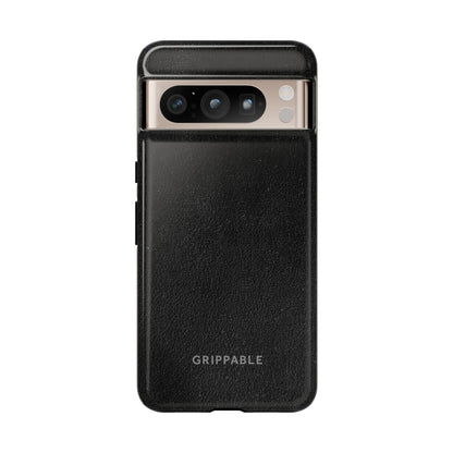 Suede Effect Black Tough Mobile Phone Case