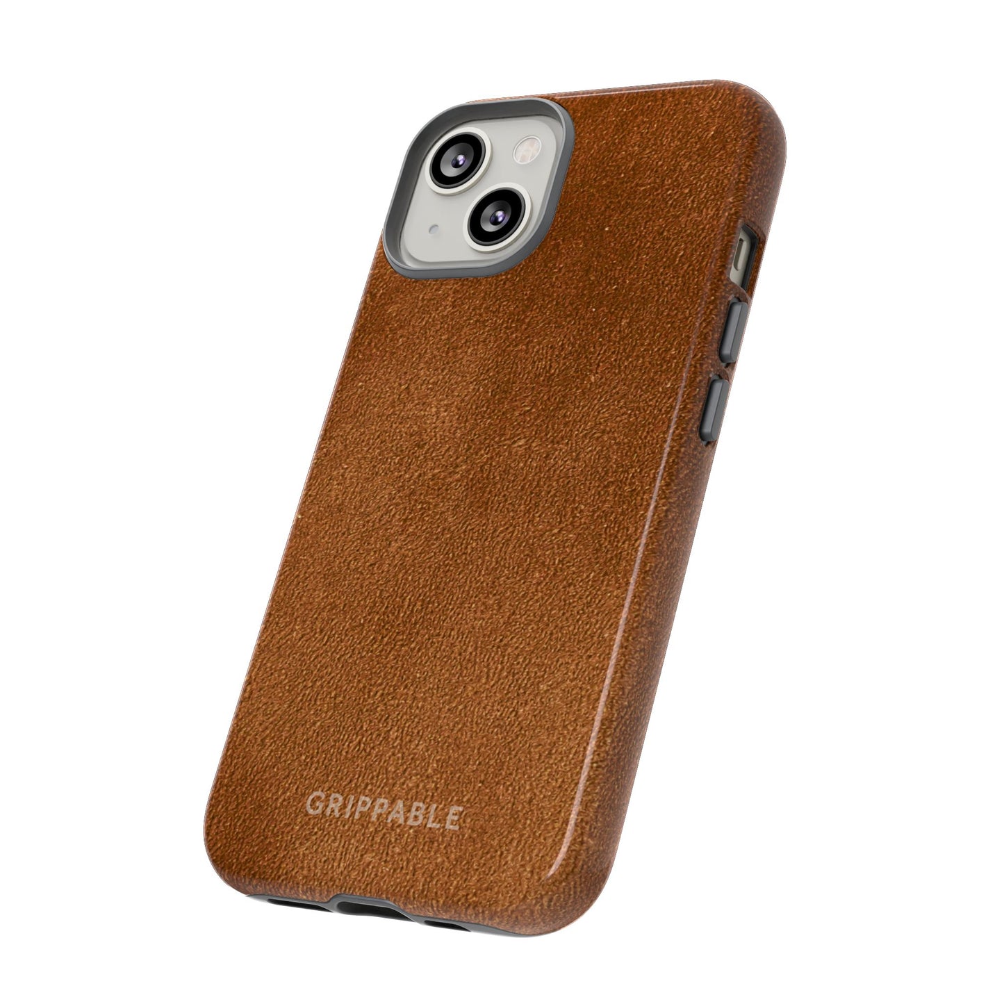 Suede Effect Tan Tough Mobile Phone Case