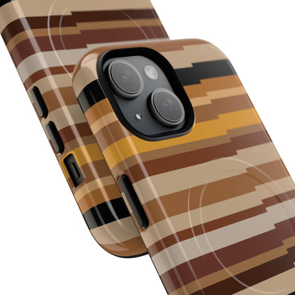 Horizontal Stripe tough, magnetic MagSafe® phone case