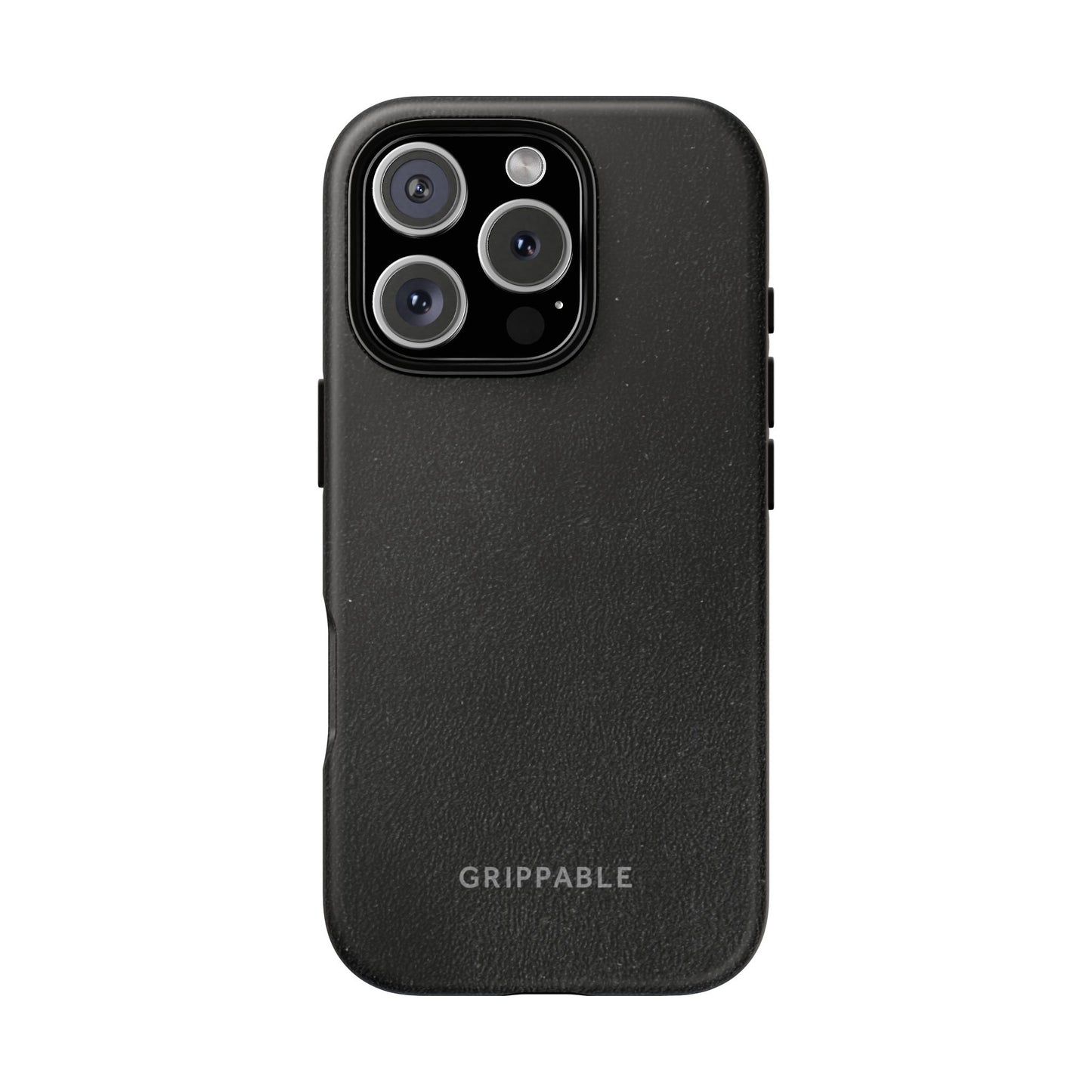 Suede Effect Black Tough Mobile Phone Case